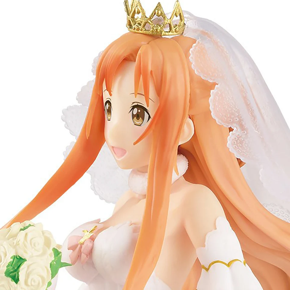 Tronzo Оригинальная фигурка BANPRESTO Sword Art Online Yuuki Asuna Asada Shino Kirigaya Suguha Свадебная ПВХ фигурка модель игрушки
