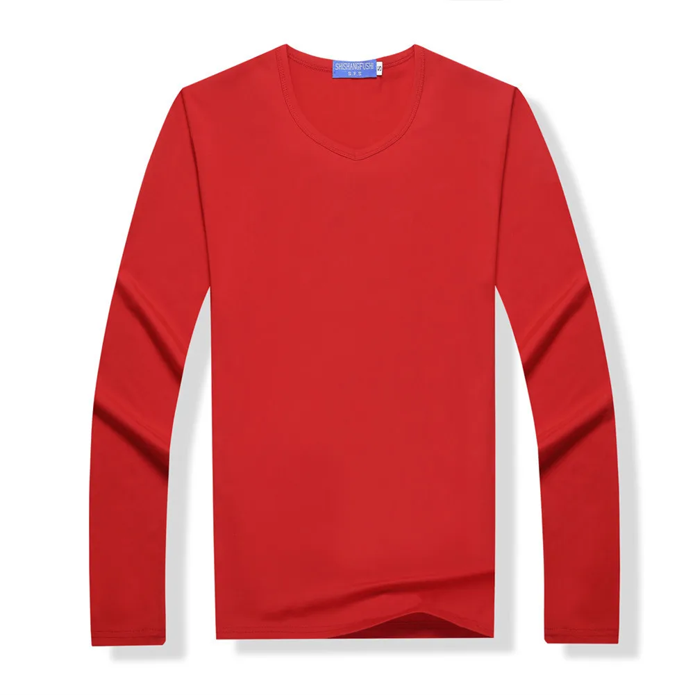 Mens Long Sleeves Fitness T Shirt Male Cotton Workout Clothing Tops Sport Breathable Running shirts | Спорт и развлечения