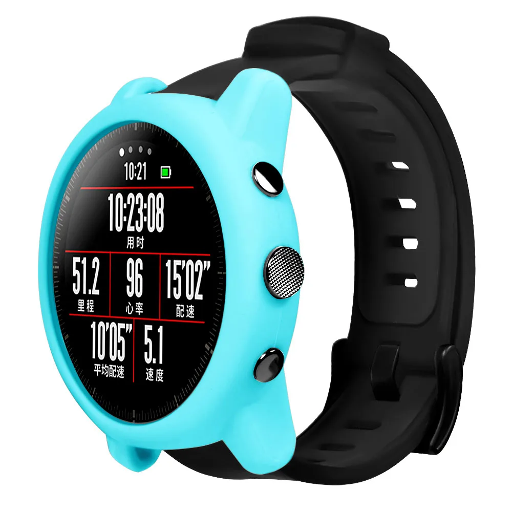 Мягкий защитный чехол Чехол бампер рамка для Xiaomi Huami Amazfit 2 2S Stratos Смарт часы замена