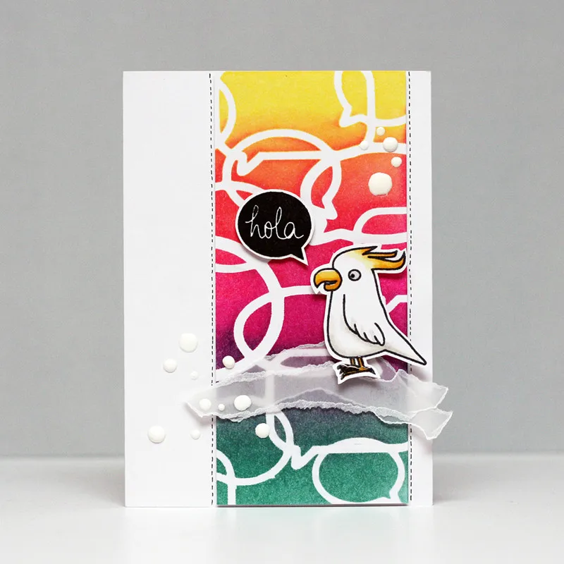 Новый пластиковый трафарет Dialog Box для скрапбукинга сделай сам декоративный чехол