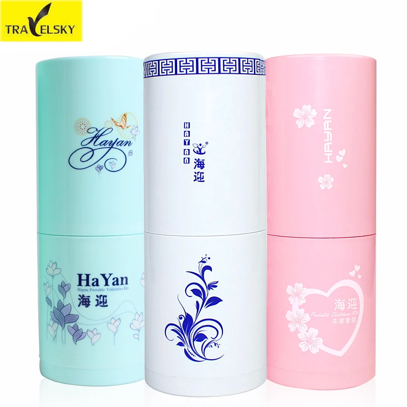 

Travel Accessories Portable Wash Gargle Cup Toiletries Set To Travel Tourism Supplies Toothpaste Toothbrush Cup Towel Wipe Boxes