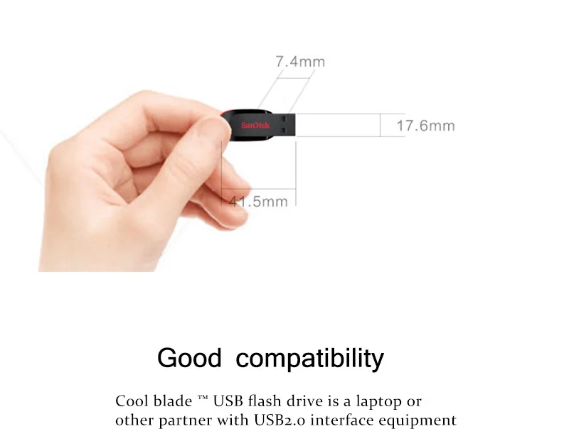 USB флеш-накопитель CZ50, 128 ГБ, 64 ГБ, 32 ГБ, 16 ГБ,, SanDisk, USB 2,0, флеш-накопитель, флешка, u-диск, мини-флешка