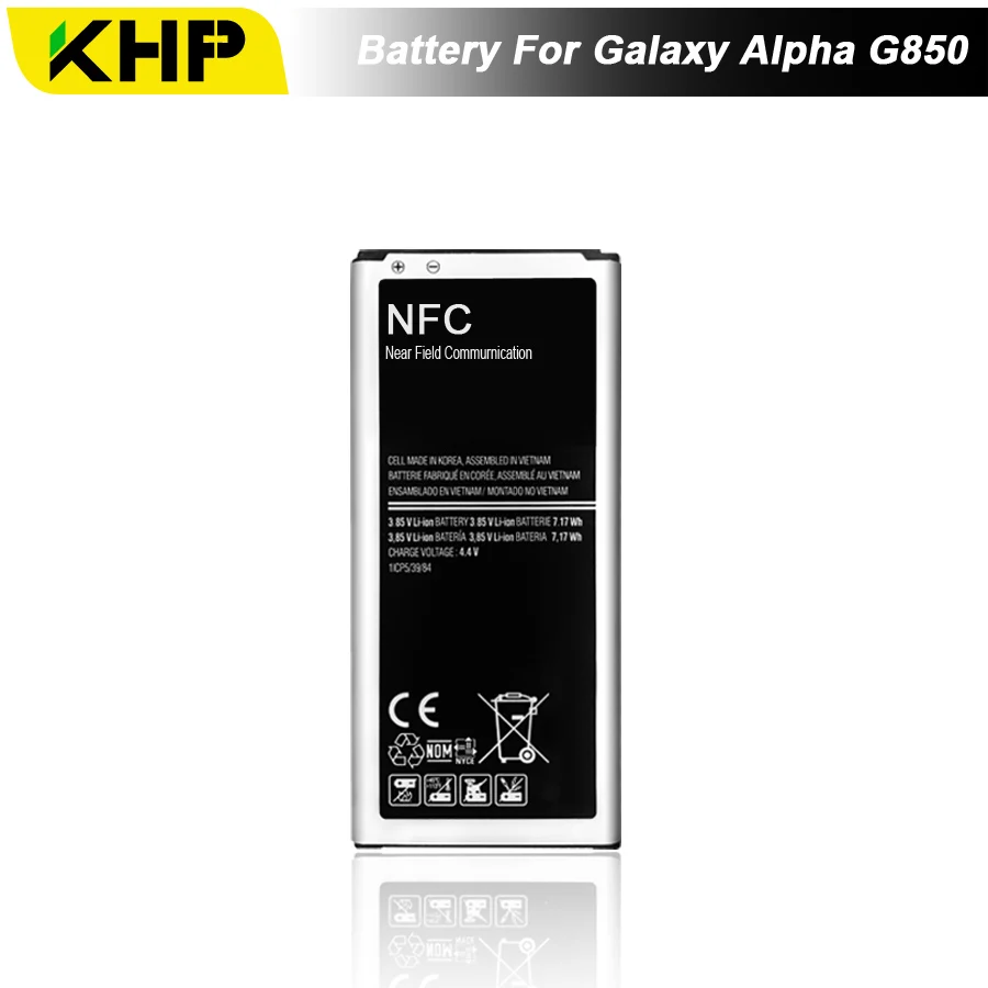 Новый 2019 100% оригинальный KHP телефон батарея для samsung Galaxy Alpha G850 SM EB BG850BBE замена