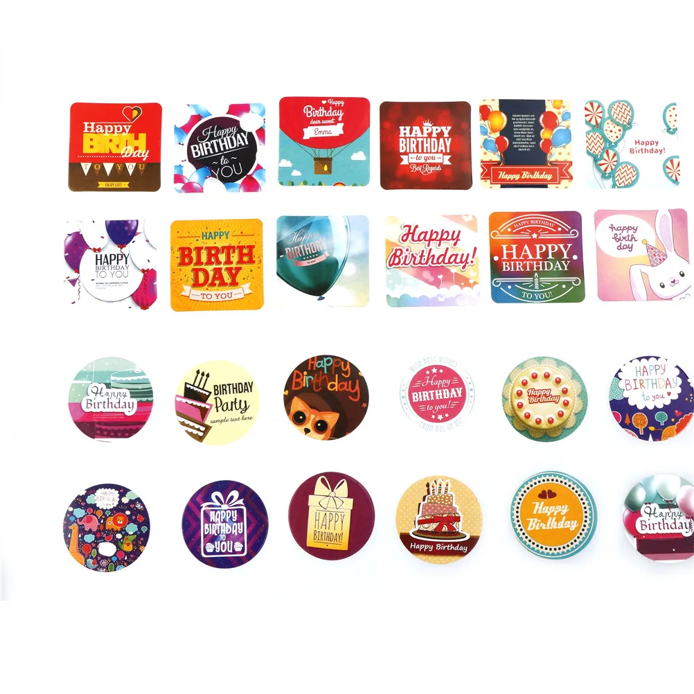 38 шт. милые кавайные наклейки на день рождения корейские японские флаконы для