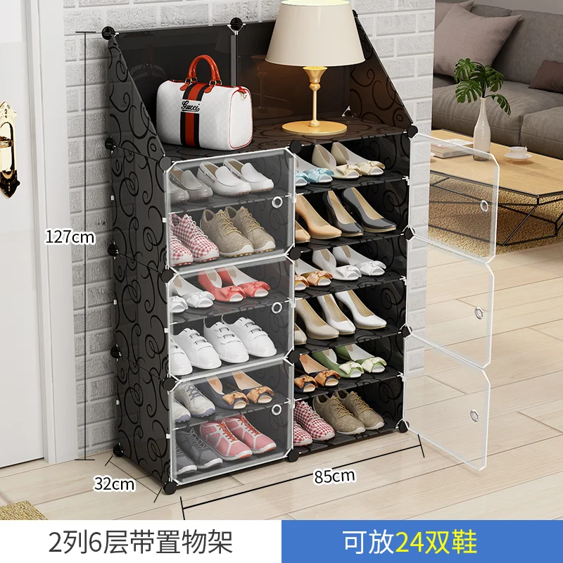 DIY Multi-layer Economical Simple Shoe Cabinet Economize Space Doorway Cabinets Dustproof Home Shoe Shelf Cabinet High Quality