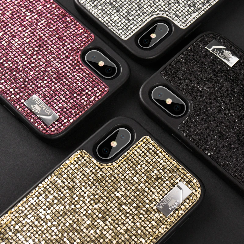 Роскошный блестящий силиконовый чехол с блестками и подвесной цепочкой для iPhone 11