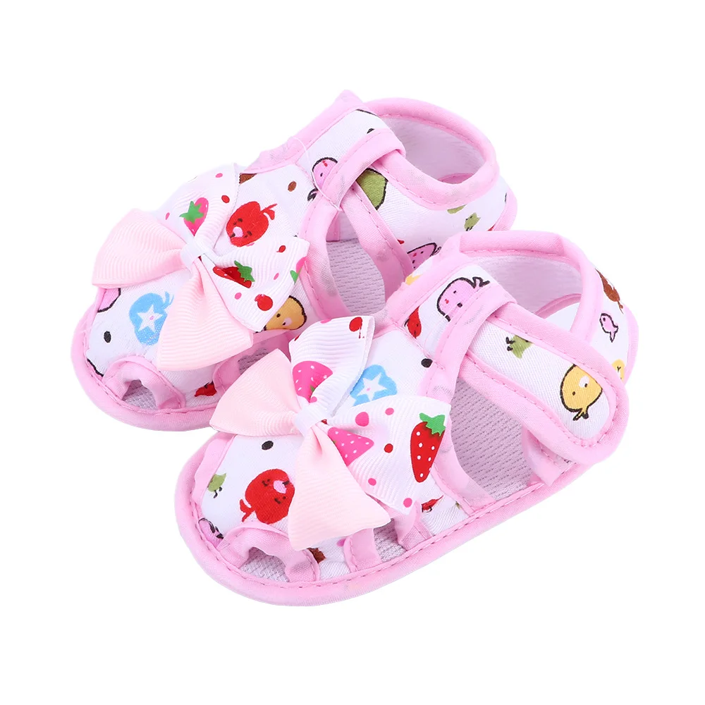 Детская летняя обувь для девочек разноцветные мягкие хлопковые пляжные сандалии