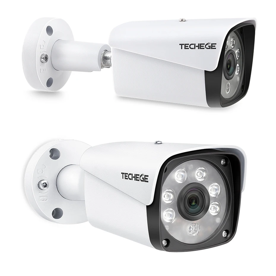 Techege 4MP CCTV система 8CH DVR 1080P 2K видео выход 4MP металлическая Водонепроницаемая уличная AHD CCTV камера система XMeye Удаленный просмотр