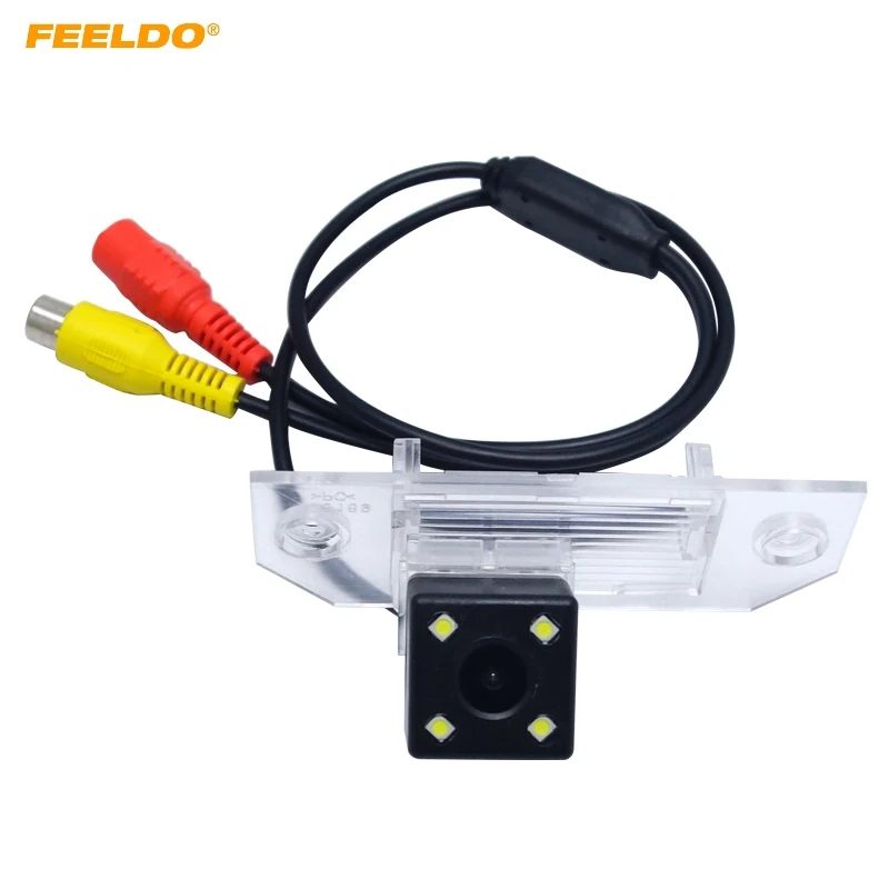 

FEELDO 1PC For FORD FOCUS SEDAN/Hatchback/C-MAX Backup Camera Car Rearview Camera With LED Light #FD4030