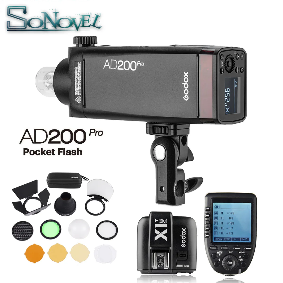 Внешсветильник вспышка в наличии Godox AD200Pro 2 4 Вт TTL 1/8000 г 0 01 HSS 1 8 2900 с переработка
