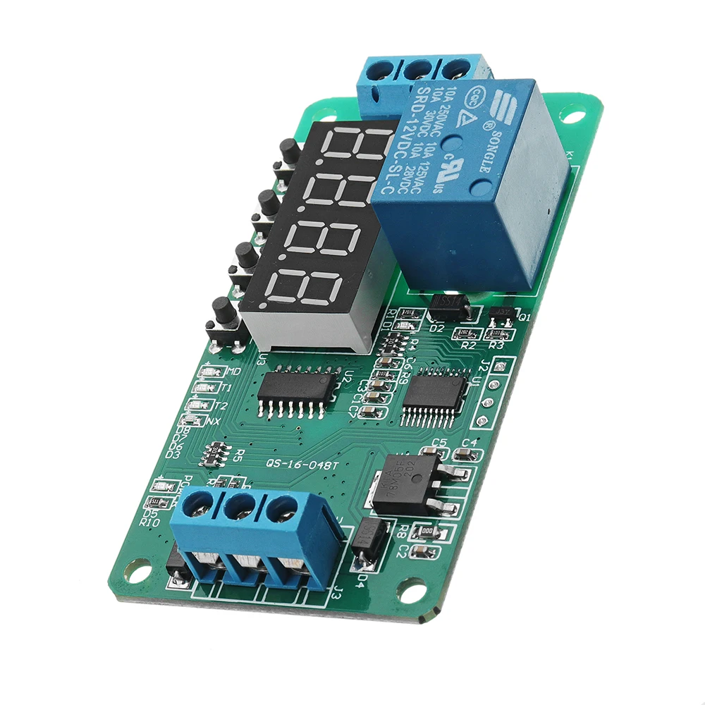 DC 12V CE030 Многофункциональный само замок Реле PLC таймер задержки цикла модуль