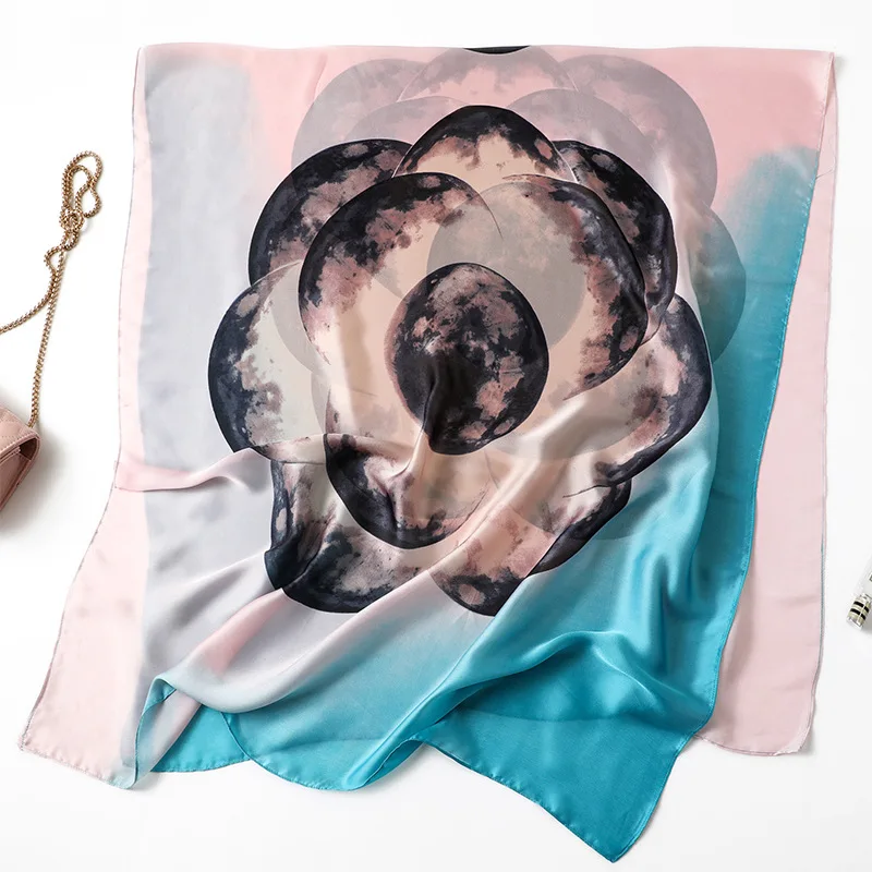 2018 New Fashion Women's Brand Scarf Soft Print Summer Shawls Lady High Quality Silk Scarves Pashmina Bandanas Hijab 180*90Cm |