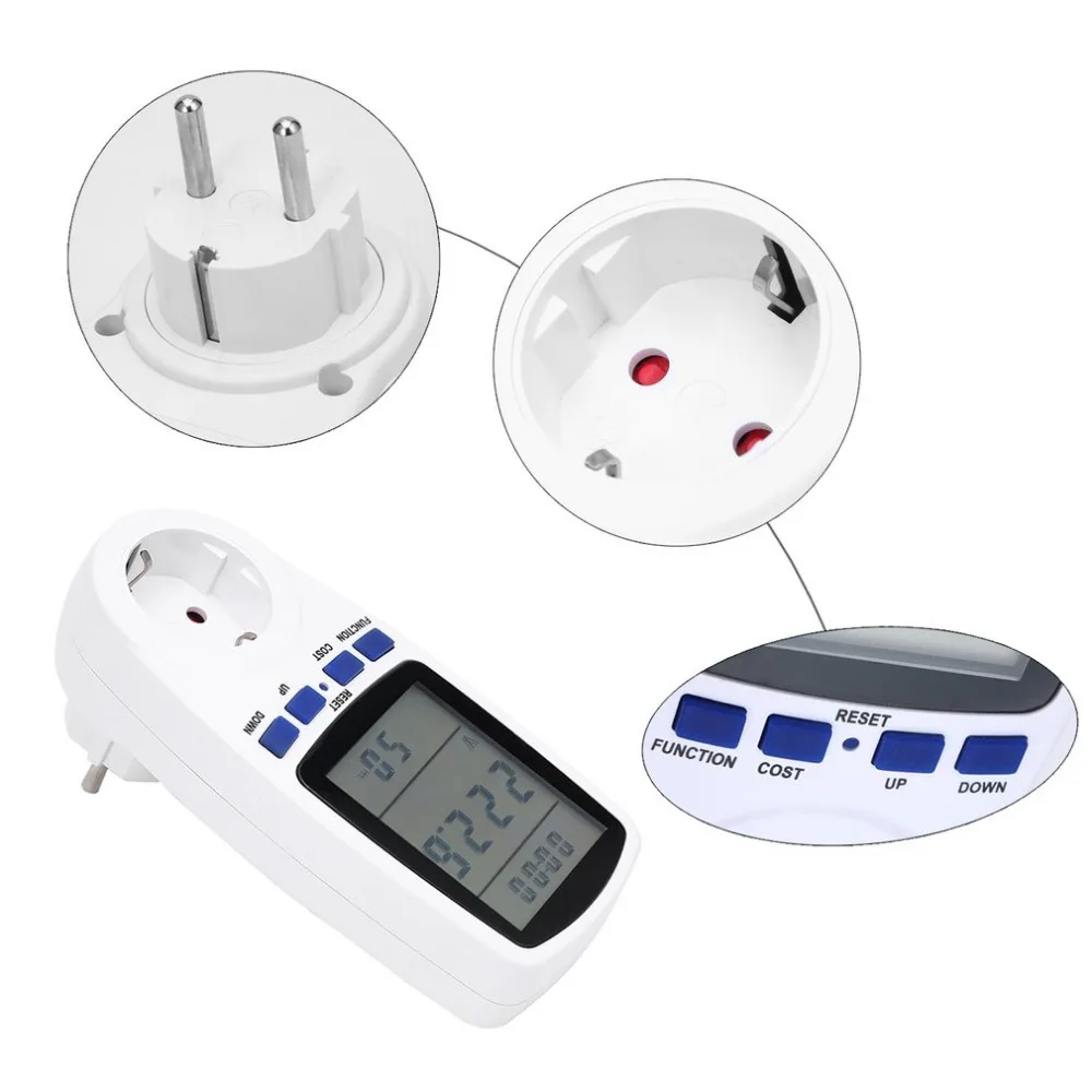 Европейский разъем измеритель мощности анализатор энергии напряжение