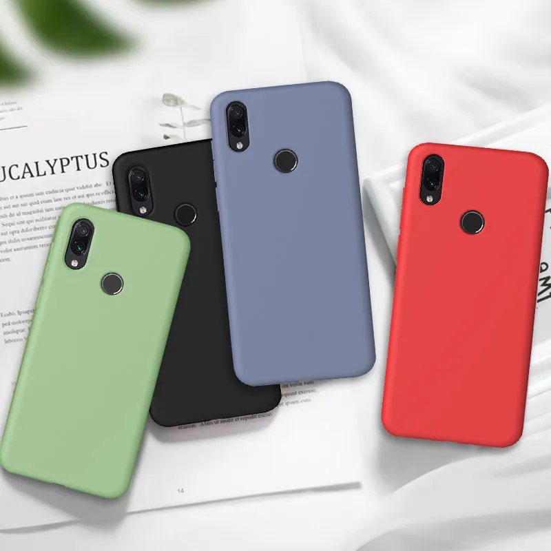 Милый чехол для телефона из ТПУ ярких цветов Xiaomi Redmi Note 7 K20 6 Pro мягкий жидкий
