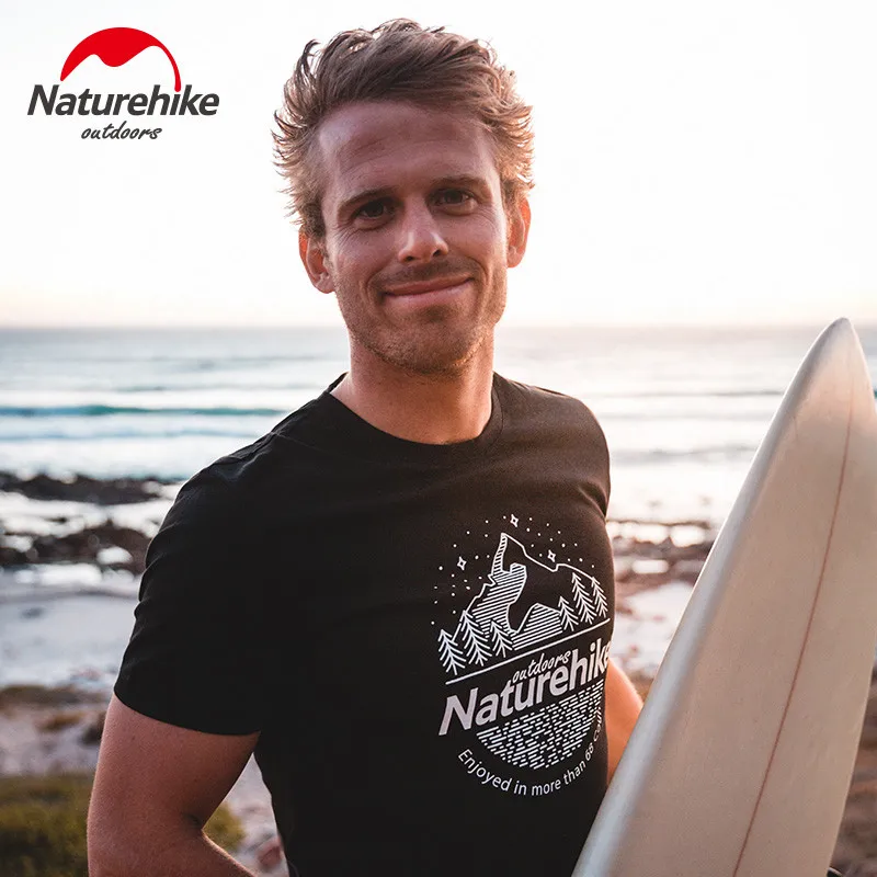 Спортивная футболка Naturehike дышащий эластичный Топ для прогулок бега скалолазания