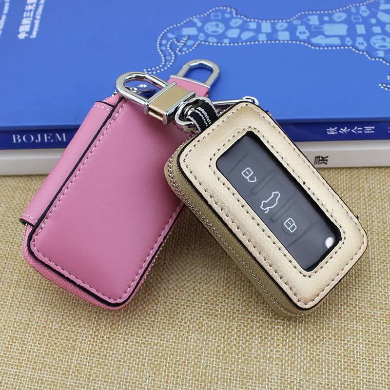 Новинка 2017 Роскошный кошелек для ключей из спилковой коровьей кожи унисекс