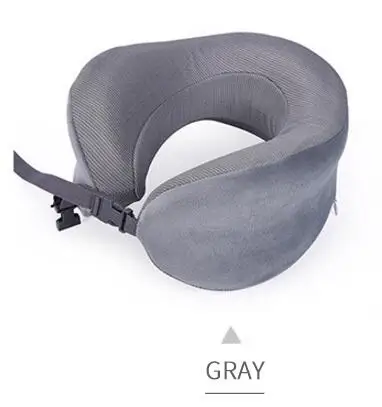 Clpaizi подушка для путешествий, мягкие и удобные для путешествий Memory Foam подушка на шею для Портативный для отдыха на открытом воздухе U формы из пены с эффектом памяти D30 - Цвет: Gray 2