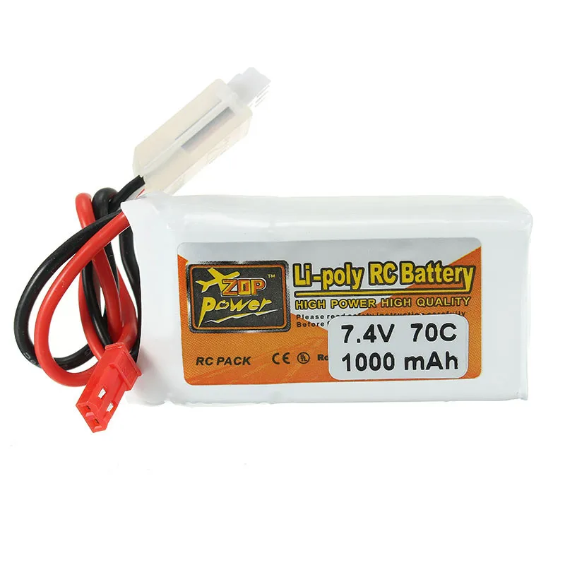 ZOP Power 7 4 В 1000 мАч 70C 2S Lipo батарея с разъемом JST | Игрушки и хобби