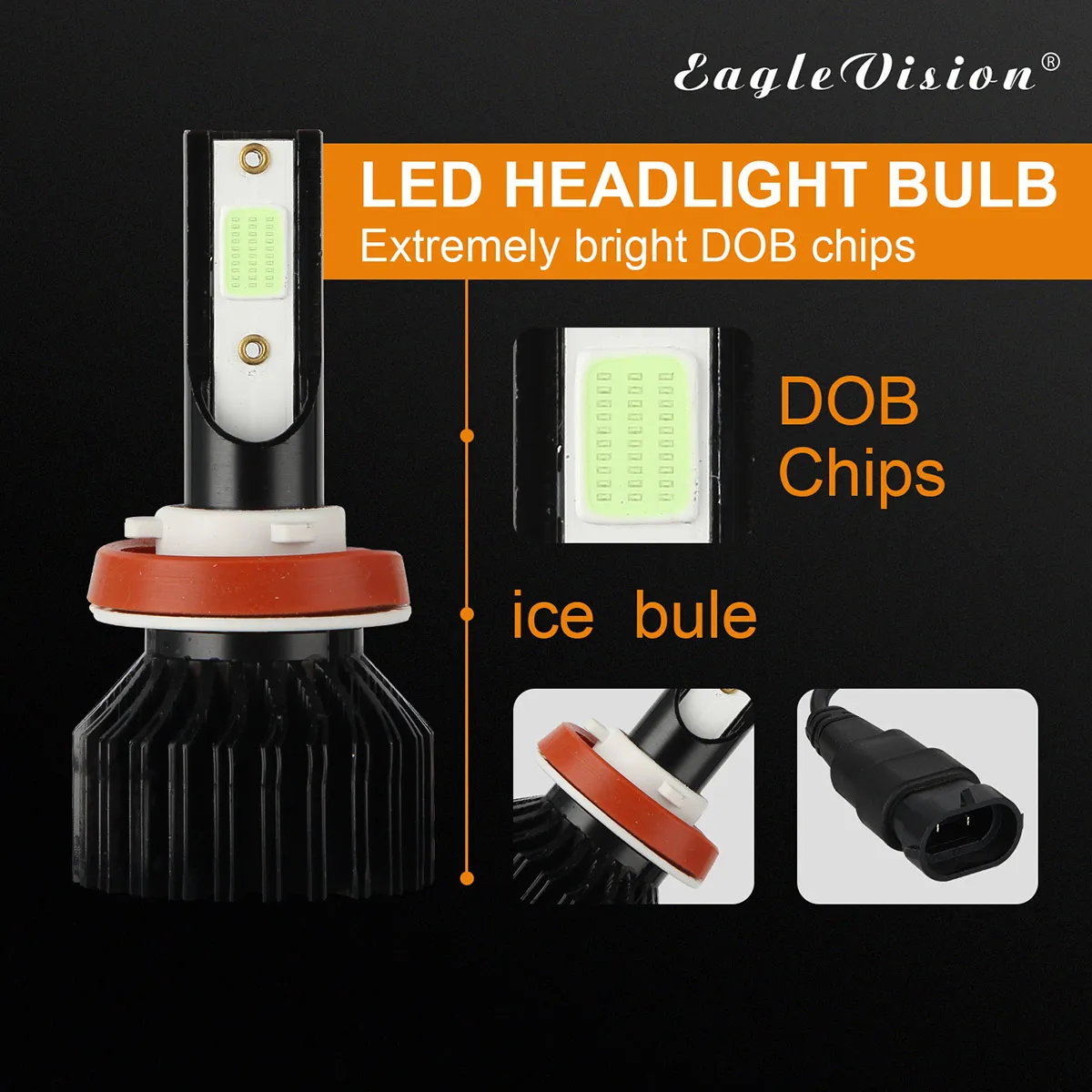 2X 6000K H1 LED H7 H11 H4 EV12 автомобильные лампы для фар машины 90W 16000LM автомобильный
