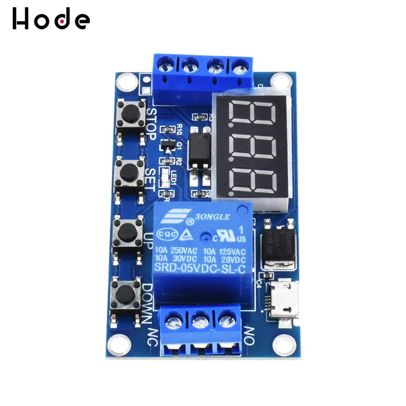 Цифровой светодиодный дисплей с микро USB 5 В|Реле| |
