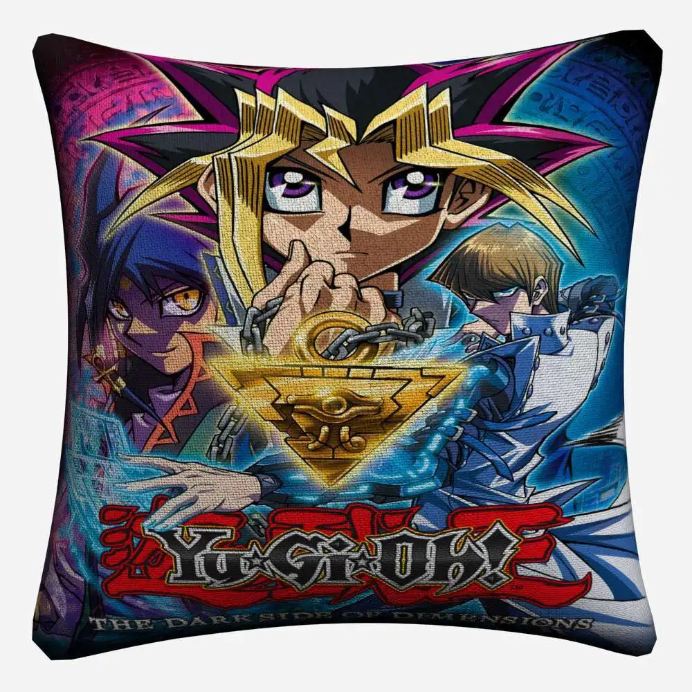 Yu Gi Oh аниме игровые фигурки хлопок белье Наволочка на сиденье для автокресла 45x45 см бросок наволочка для дома Декор Almofada - Цвет: 1