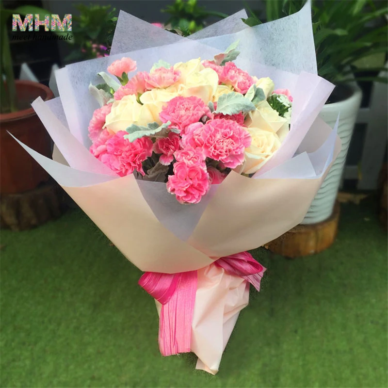 

10sheet Packaging Waterproof Matte Striped Flowers Bouquet Gift Wrap Florist Supplies Tissue Wrapping Paper Papier Cadeau