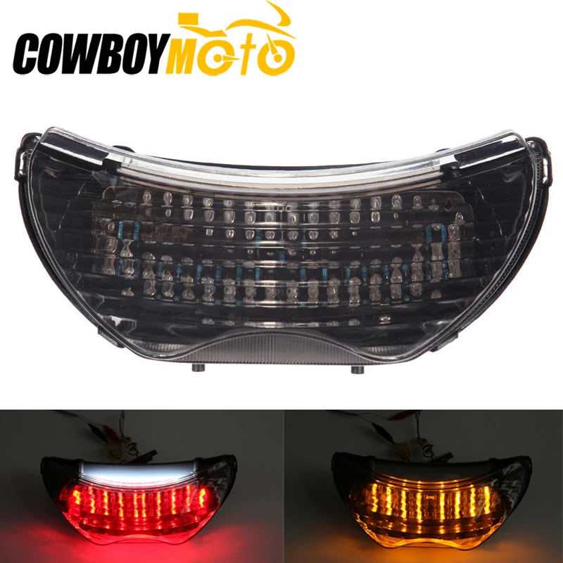 Интегрированный светодиодный тормозной сигнал поворота для мотоцикла