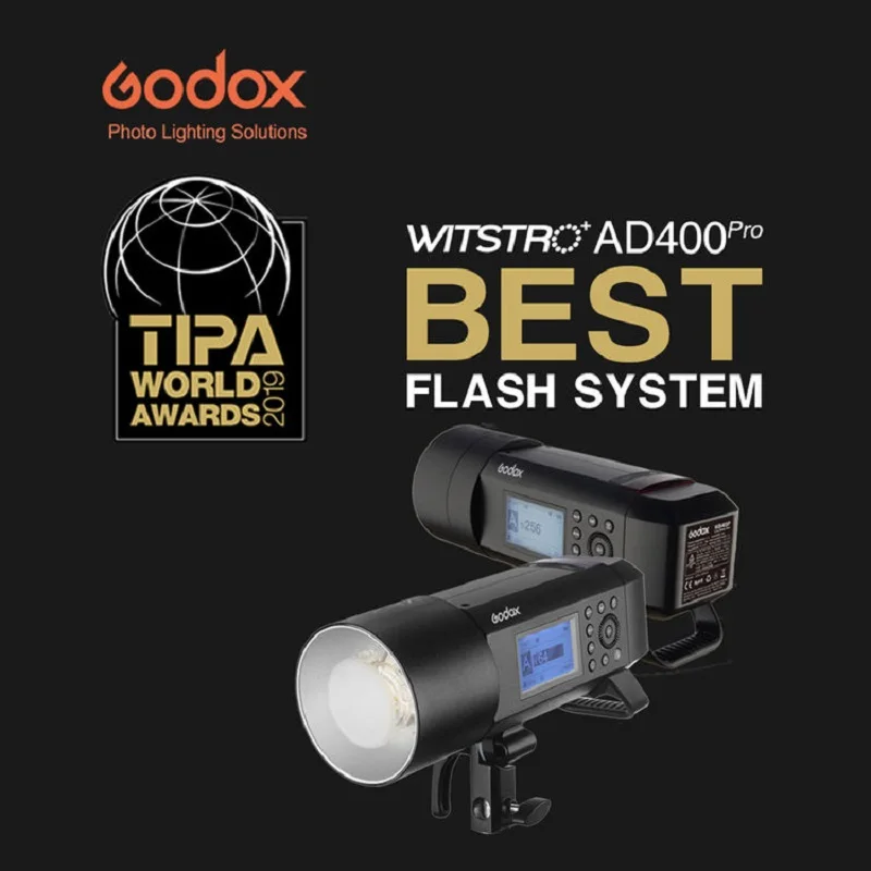Godox AD400Pro Witstro 400ws GN72 вспышка литиевая батарея TTL 1/8000 HSS с XProN триггером комплект для