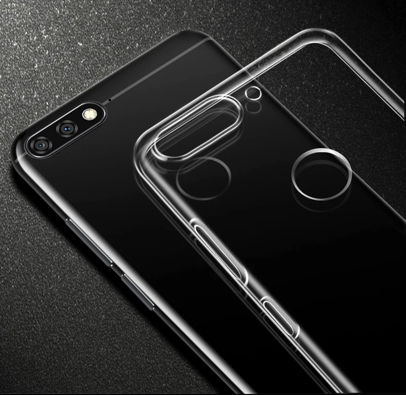 Чехол для Honor 7C Φ Русская версия 5 7 дюйма мягкий прозрачный чехол из ТПУ Huawei Pro