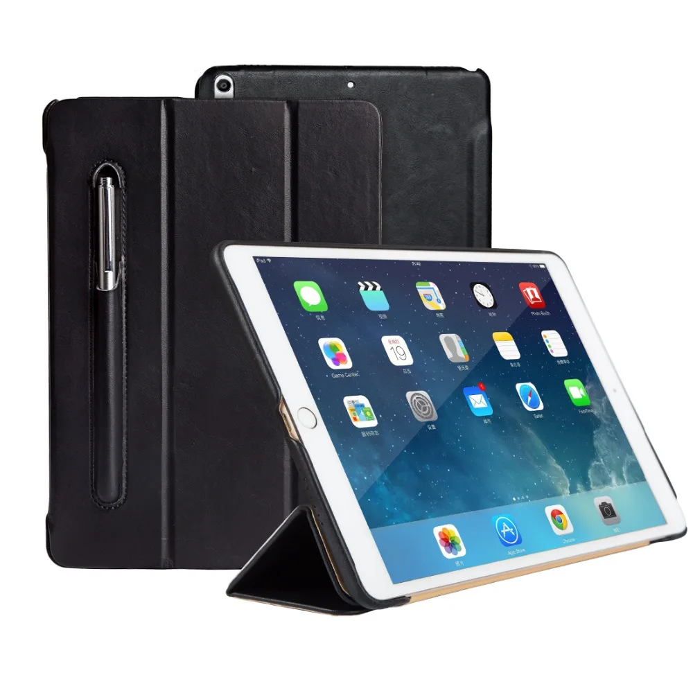 Чехол из микрофибры Jisoncase для iPad 9 7 чехол с подставкой и отделением карандашей