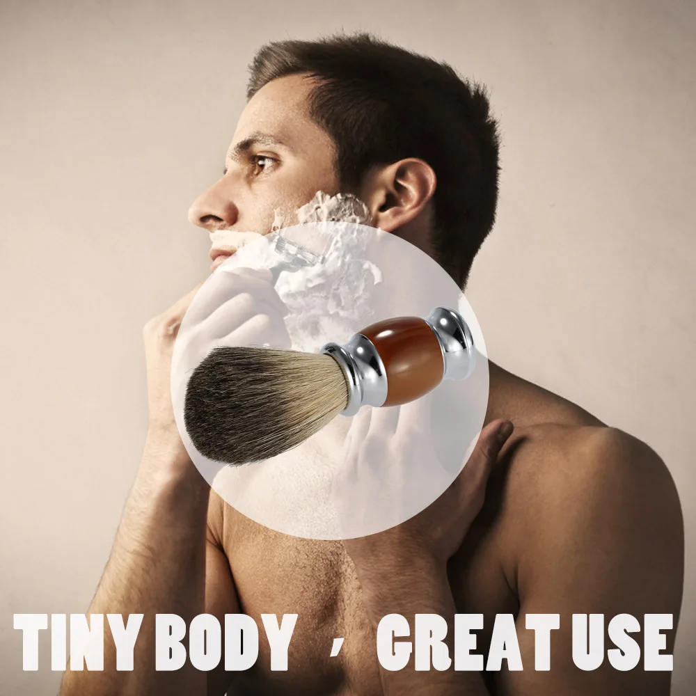 Бритва для парикмахерских салонов 100% барсук волосы ручка из смолы Мужская щетка