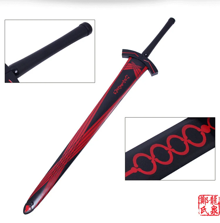 For Fate/Stay Night Saber Lily 45&quot Real Carbon Steel Cosplay Prop Swords With Wooden Scabbard Excalibur Sword New Brand | Дом и сад