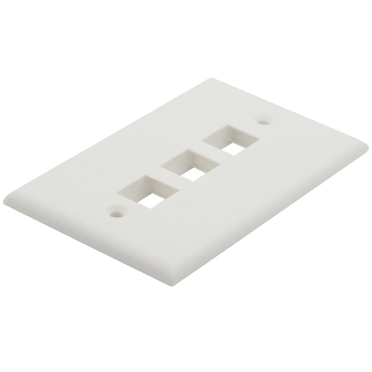 Настенная пластина с тремя портами 114X70 мм|wall plate|keystone wall platekeystone |