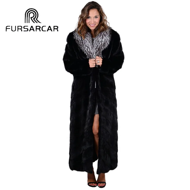 FURSARCAR Новое поступление развивающий коврик для ползания меха лисы шуба из