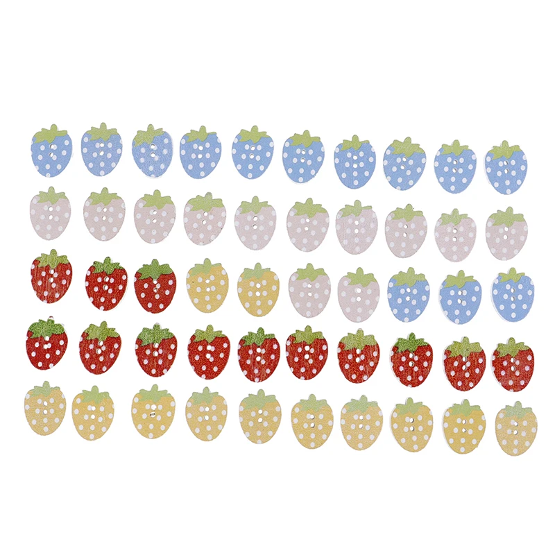 10 шт. аксессуары для скрапбукинга деревянная кнопка поделок 2 отверстия фрукты