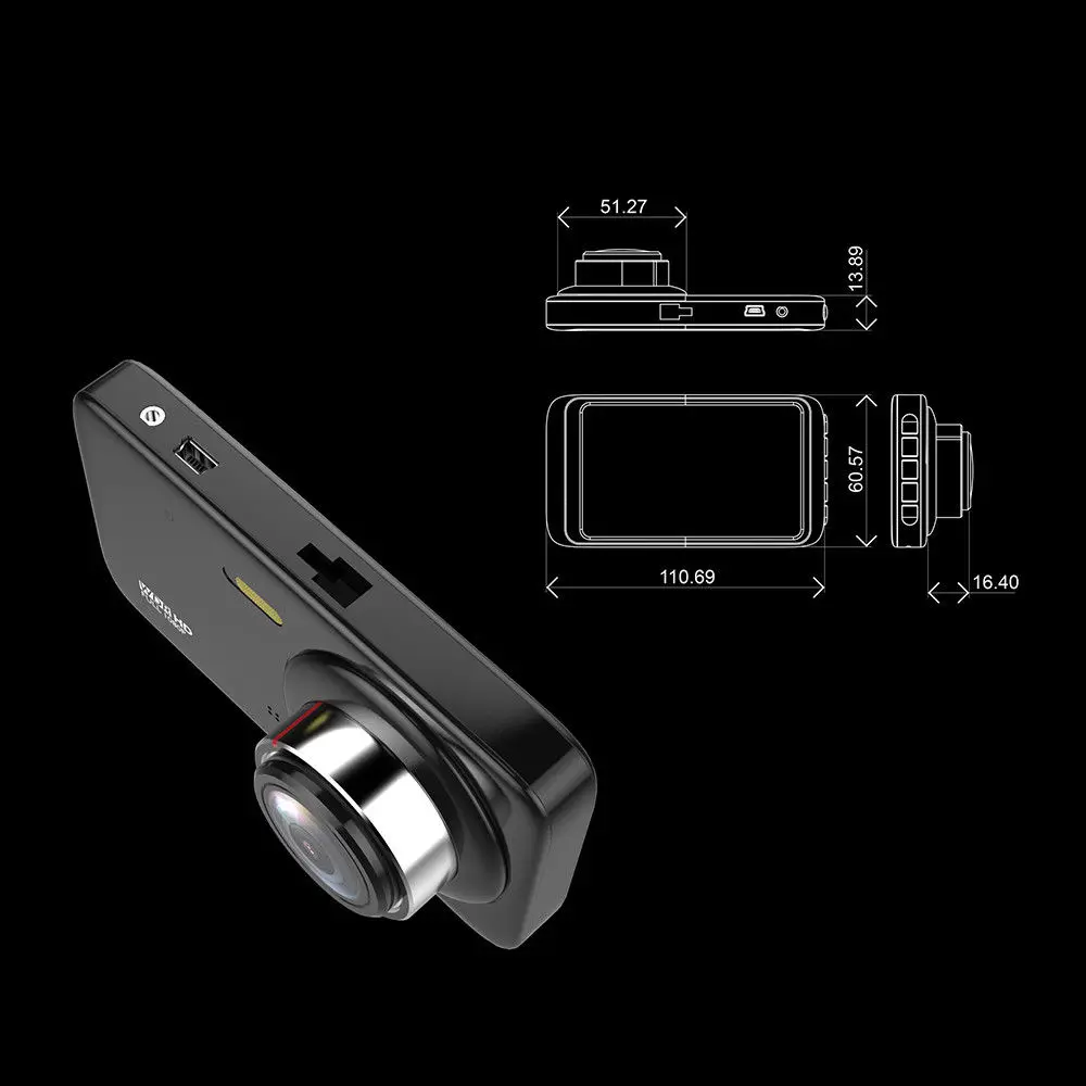 Переносной видеорегистратор видео регистратор камера DVR 4 дюйма HD 1080 P