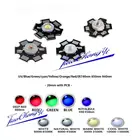 10 шт., 50 шт., 1 Вт, 3 Вт, холодный белыйтеплый белыйкрасныйзеленыйсинийжелтыйультрафиолетовый светодиод, светодиодный чип, светодиодная лампа