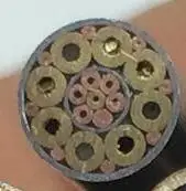 as photo 5," нож DIY хвостовик латунные мозаичные заклепки гвоздь стальная трубка 6 мм DIY винт для ручки ножа более дизайн изысканный стиль заполненная смола - Цвет: as photo