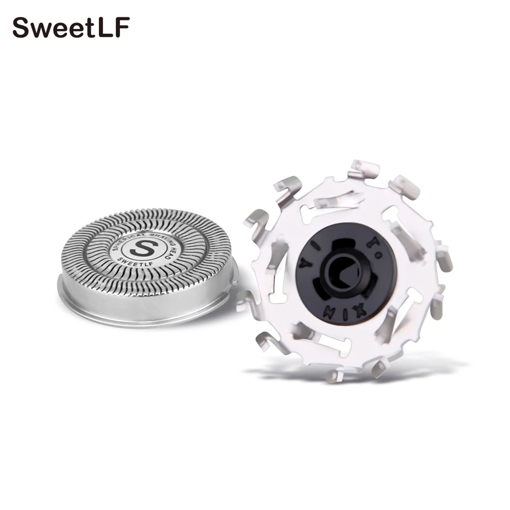 SweetLF 3 шт. сменная Мужская Т-образная бритвенная головка, сферический нож, сетка для водонепроницаемого электрического лезвия бритвы, фрезы для влажной и сухой 3D Мужской бритвы