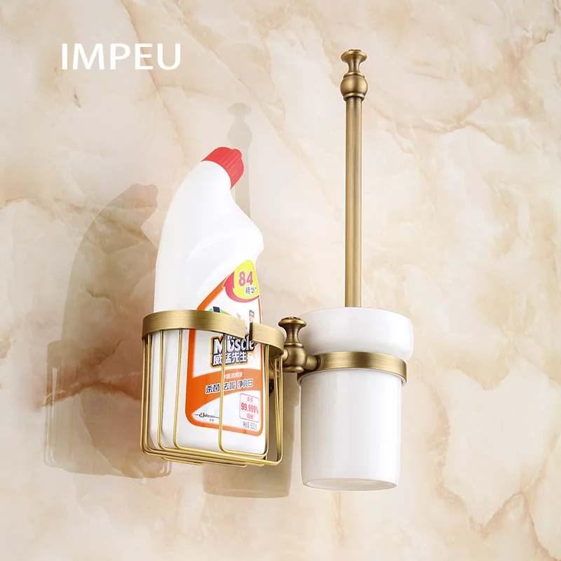 Античные аксессуары для ванной комнаты держатель туалетной щетки с корзиной