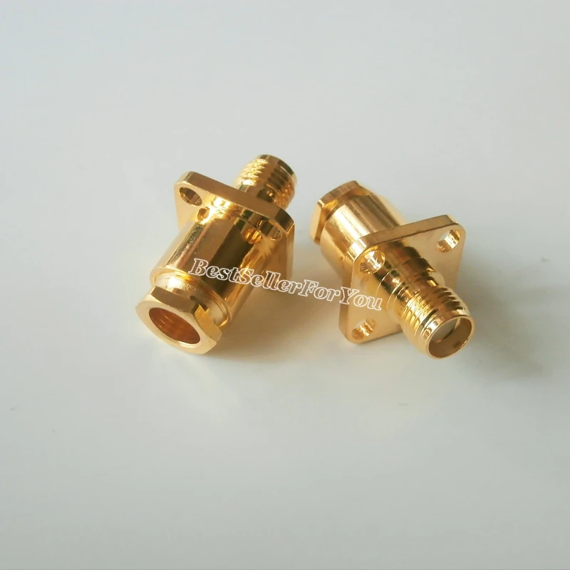 1 шт. разъем SMA с 4 отверстиями фланцевый зажим RG58 RG142 LMR195 RG400 кабельный