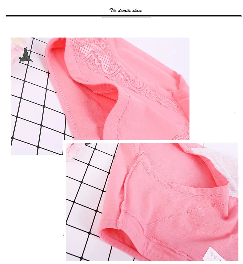 3 шт./лот, XL-6XL, большие размеры, высокая талия, женские трусики, одноцветные хлопковые трусы, нижнее белье, женские сексуальные кружевные бесшовные трусы 6634