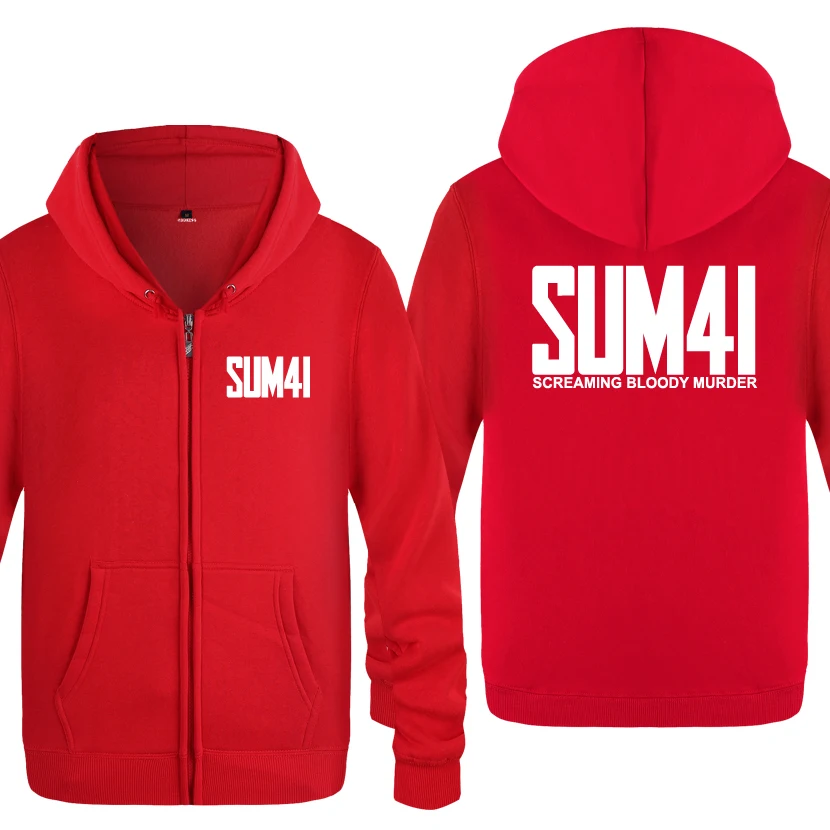SUM41 музыка фестиваль рок толстовки для мужчин 2018 мужские флисовые кардиганы на