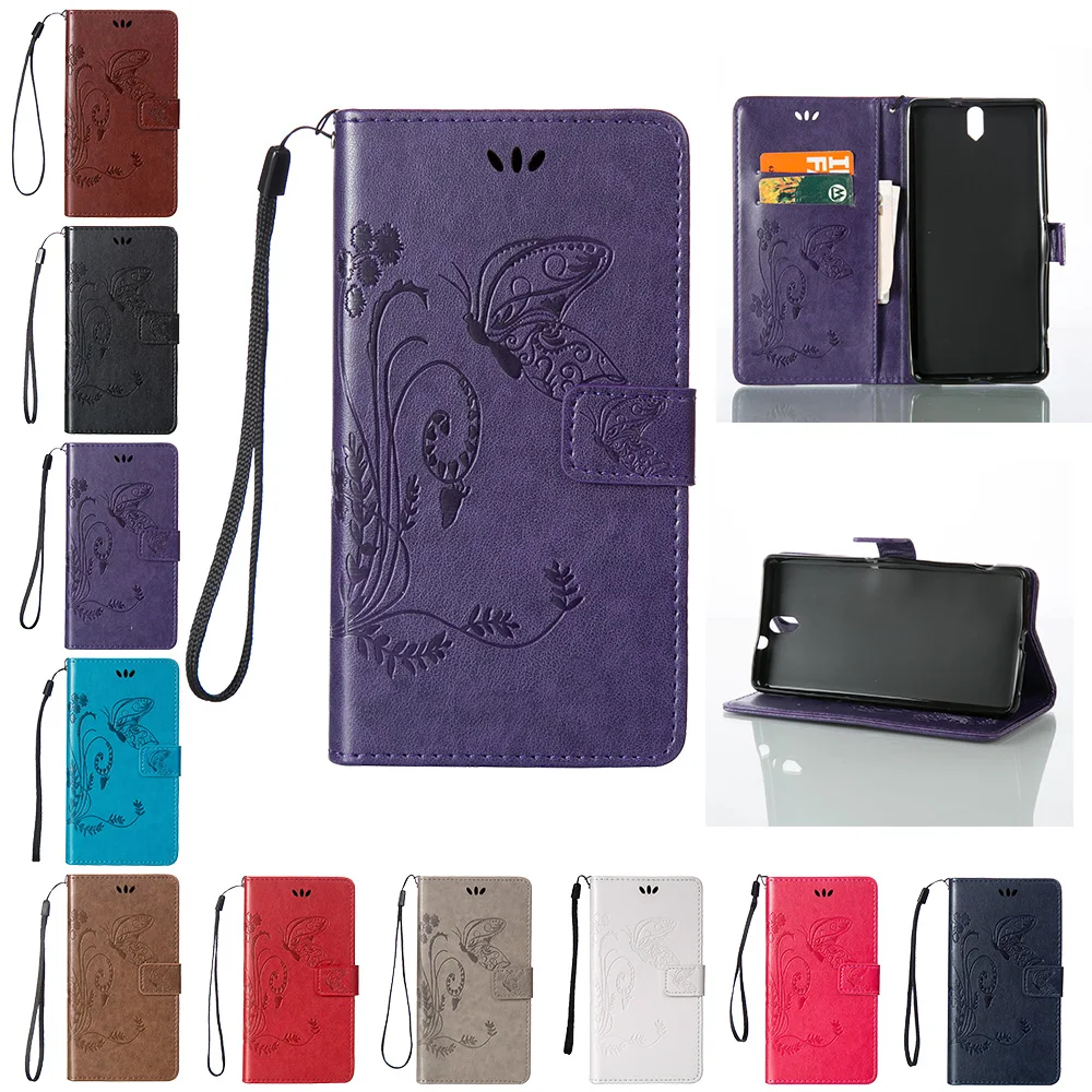 Для sony xperia M2 Aqua Dual S50H D2302 Бабочка Флип из искусственной кожи для телефона чехол M 2