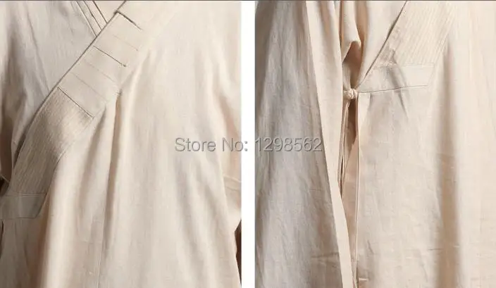 Высококачественная льняная и хлопковая шаолиновая одежда монахов кунг фу