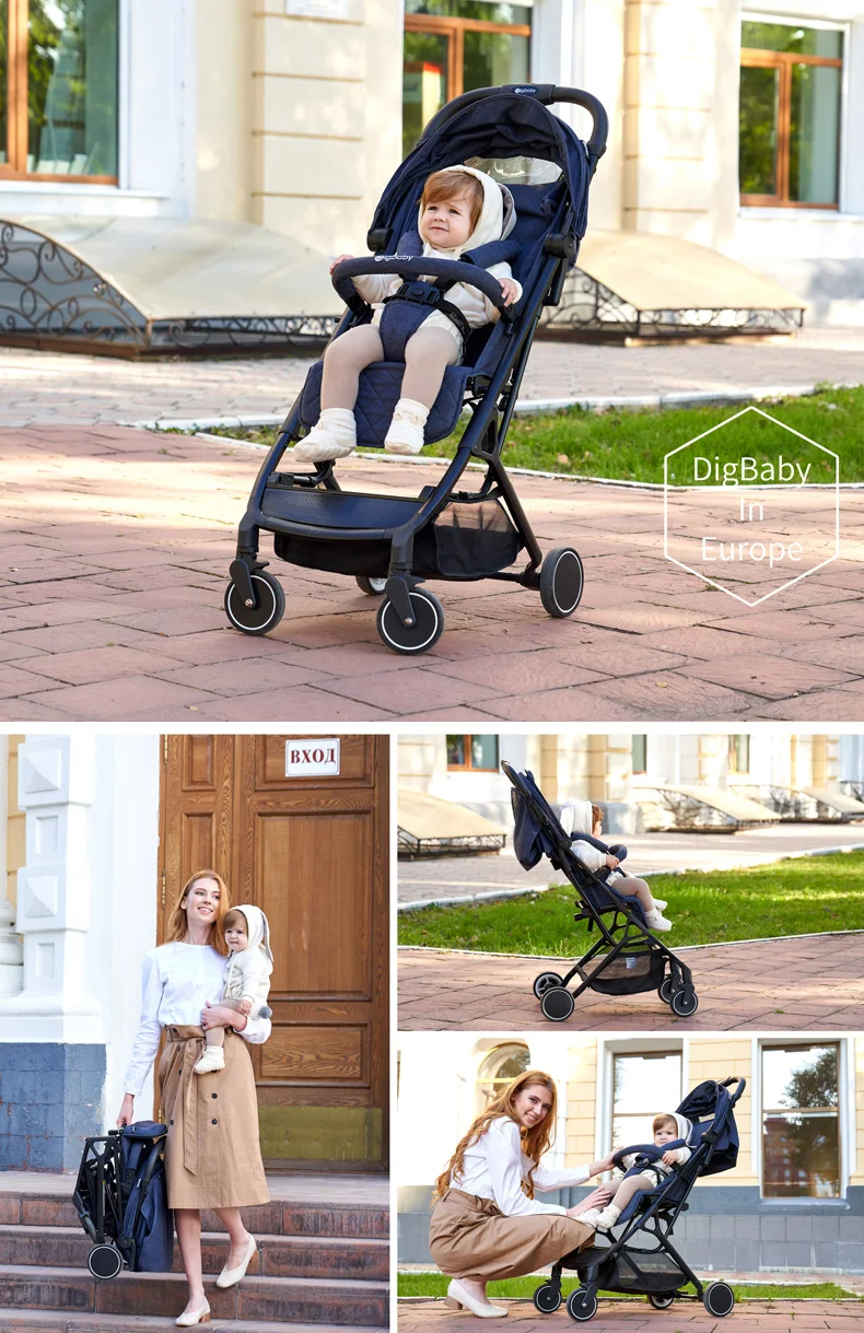 Digbaby коляска может сидеть лежа супер легкий складной портативный детский высокий пейзаж детский зонтик