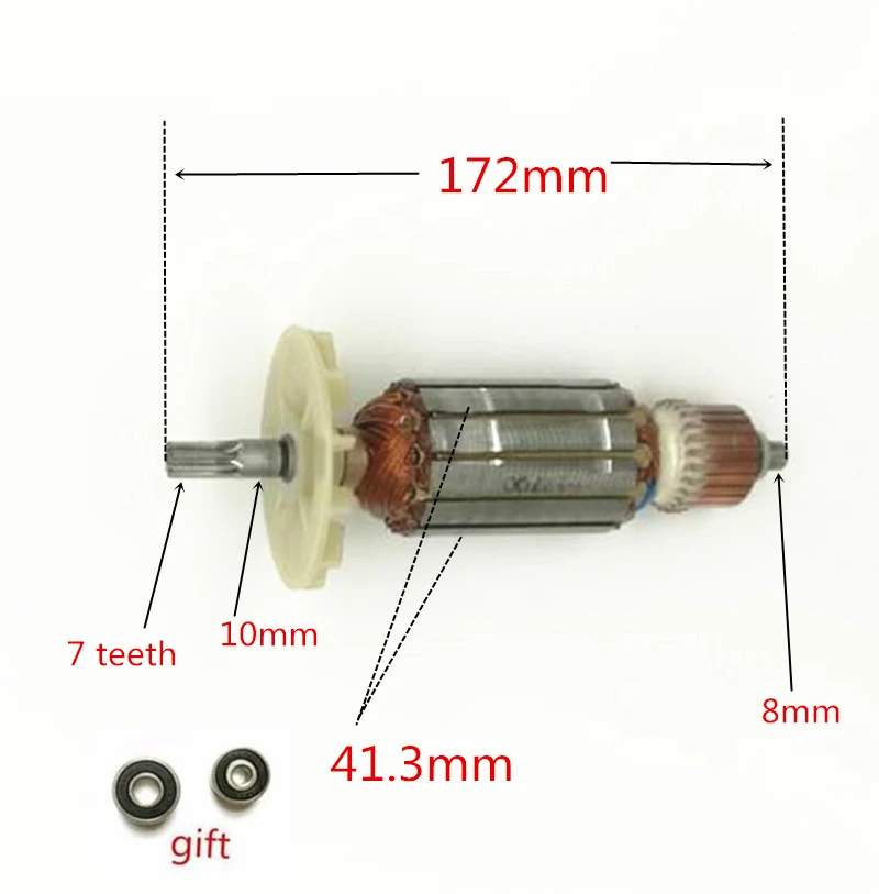 AC220 240V Armature для HITACHI 360 700E 360700E WR22SA 3/4 дюйма ударный дрель|rotor armature|hitachi armaturearmature hitachi |