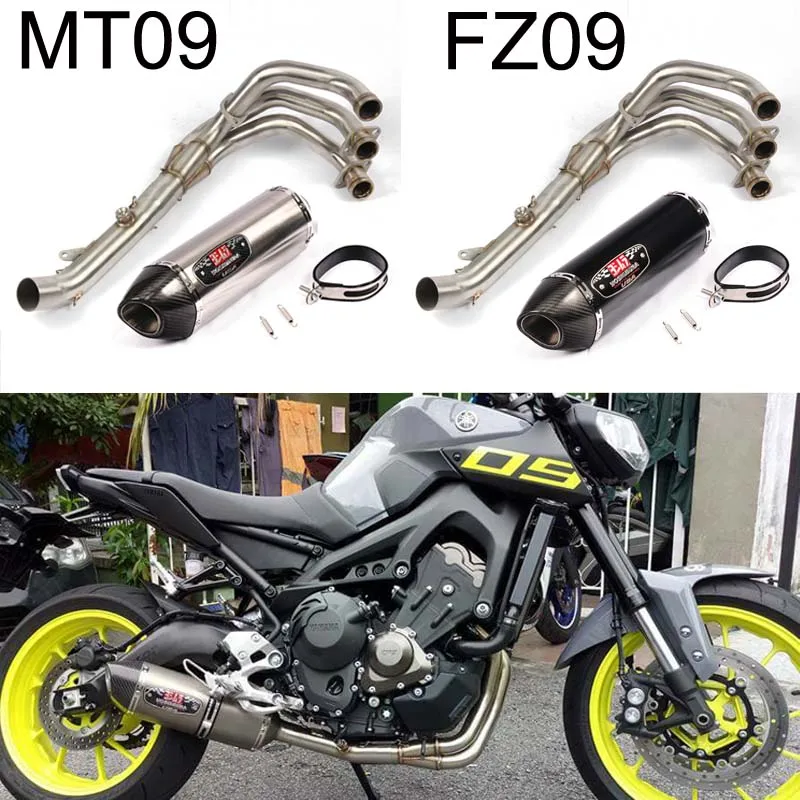 Для YAMAHA MT09 MT 09 FZ не tracer 2014 2018 мотоциклетные полной выхлопной системы без шнуровки