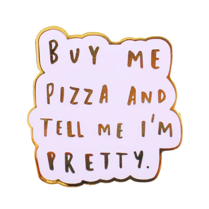 

Мотивирующая булавка "Buy Me Pizza"