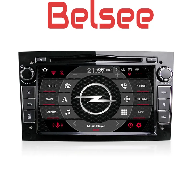 Автомагнитола Belsee мультимедийный проигрыватель на Android 9 0 4 Гб PX5 2 Din DVD GPS для Vauxhall
